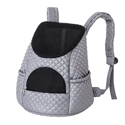 Katzentragetasche, Transportbox, geräumiger Hundetragetasche, Transport, Backpack, Rucksack, für Hunden oder Katzen, Reise, Asche, M: 39x35 cm von PillowPrim