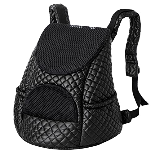 Katzentragetasche, Transportbox, geräumiger Hundetragetasche, Transport, Backpack, Rucksack, für Hunden oder Katzen, Reise, Schwarz, M: 39x35 cm von PillowPrim