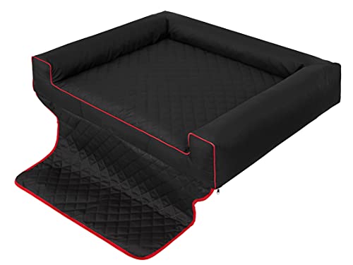 PillowPrim Hundebett, Hundebett, Hundesofa, Hundekissen, Ruhebereich, Hundematratze, Hundehütte, Hundeplatz, Hundekorb, Liegekissen, Autositzbezug 100x80 cm von PillowPrim