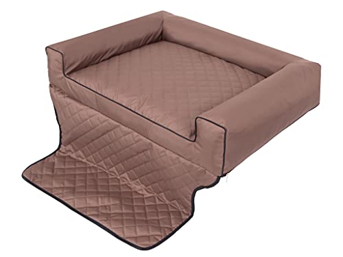 PillowPrim Hundebett, Hundebett, Hundesofa, Hundekissen, Ruhebereich, Hundematratze, Hundehütte, Hundeplatz, Hundekorb, Liegekissen, Autositzbezug 110x100 cm von PillowPrim