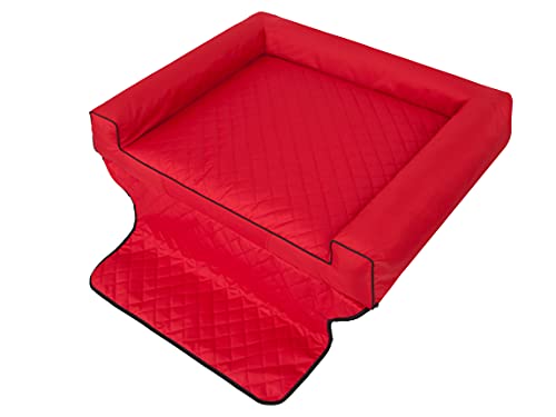 PillowPrim Hundebett, Hundebett, Hundesofa, Hundekissen, Ruhebereich, Hundematratze, Hundehütte, Hundeplatz, Hundekorb, Liegekissen, Autositzbezug 110x90 cm von PillowPrim