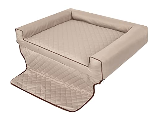 PillowPrim Hundebett, Hundebett, Hundesofa, Hundekissen, Ruhebereich, Hundematratze, Hundehütte, Hundeplatz, Hundekorb, Liegekissen, Autositzbezug 90x70 cm von PillowPrim