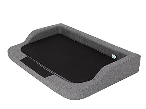 PillowPrim Hundebett Bett Hundeschlafplatz Hundeplatz Sofa Hundekissen Ruheplatz Hundematratze Hundekorb Hundehütte Doggybed Hundezubehör Hundesofa 120 x 80 cm von PillowPrim