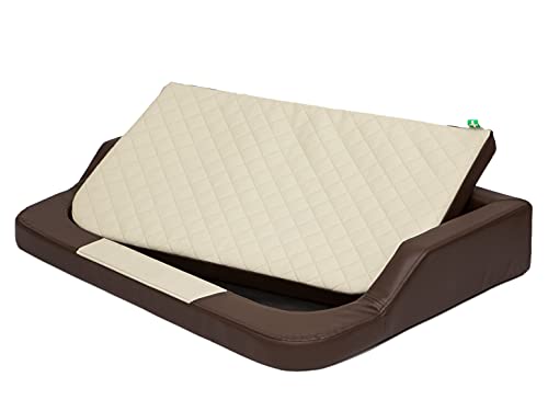 PillowPrim Hundebett Bett Hundeschlafplatz Sofa Hundesofa Hundekissen Ruheplatz Hundematratze Hundeplatz Hundekorb Doggybed Hundezubehör Hundehütte 120 x 80 cm von PillowPrim