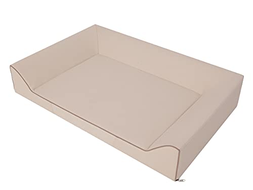 PillowPrim Hundebett Bett Hundezubehör Hundeschlafplatz Sofa Hundeplatz Sofa Doggybed Ruheplatz Hundekorb Hundehütte Hundematratze Hundehütte Hundekissen Hundesofa 120 x 80 cm von PillowPrim