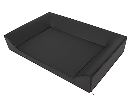 PillowPrim Hundebett Bett Hundezubehör Hundeschlafplatz Sofa Hundeplatz Sofa Doggybed Ruheplatz Hundekorb Hundehütte Hundematratze Hundehütte Hundekissen Hundesofa 120 x 80 cm von PillowPrim