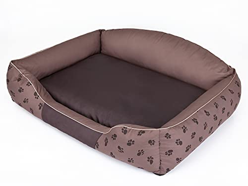 PillowPrim Hundebett Doggybed Hundeplatz Hundekissen Hundezubehör Sofa Doggybed Hundesofa Hundekissen Ruheplatz Hundeschlafplatz Hundehütte Hundematratze Hundekorb Bett 84 x 65 cm von PillowPrim