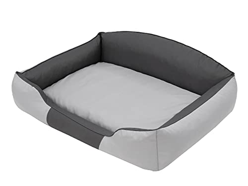 PillowPrim Hundebett Doggybed Hundeplatz Hundekissen Hundezubehör Sofa Doggybed Hundesofa Hundekissen Ruheplatz Hundeschlafplatz Hundehütte Hundematratze Hundekorb Bett 84 x 65 cm von PillowPrim