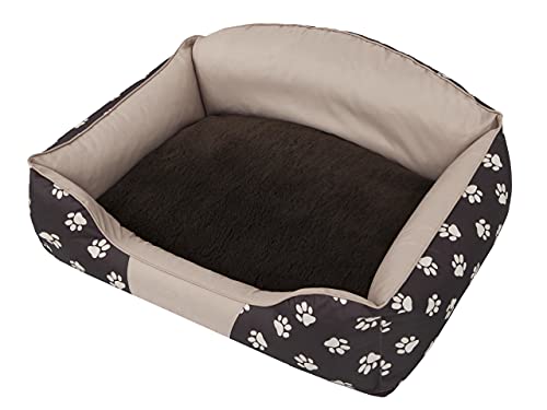 PillowPrim Hundebett Hundehütte Hundekissen Ruheplatz Hundematratze Hundesofa Hundeschlafplatz Doggybed Hundezubehör Hundeschlafplatz Sofa Hundekissen Hundeplatz Bett Hundekorb 65 x 50 cm von PillowPrim