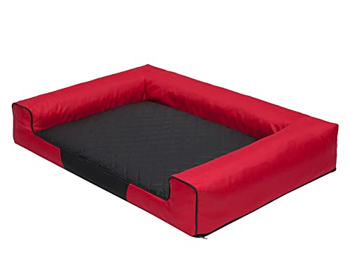 PillowPrim Hundebett Hundekorb Hundesofa Hundematratze Hundekissen Liegekissen Ruheplatz Hundehütte Hundeschlafplatz Hundeplatz 118x78 cm von PillowPrim