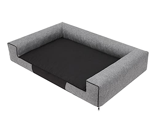 PillowPrim Hundebett Hundekorb Hundesofa Hundematratze Hundekissen Liegekissen Ruheplatz Hundehütte Hundeschlafplatz Hundeplatz 118x78 cm von PillowPrim