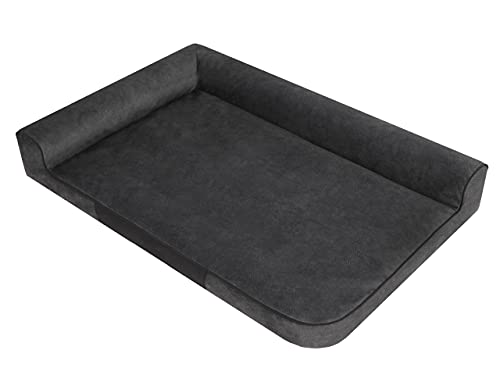 PillowPrim Hundebett Hundeschlafplatz Hundesofa Hundekissen Ruheplatz Hundematratze Hundehütte Hundeplatz Hundekorb Doggybed Hundezubehör Sofa Bett 80x53 cm von PillowPrim