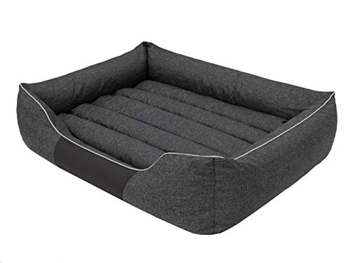 PillowPrim Hundebett Hundesofa Hundekissen Hundekorb Hundecouch Tierbett Weich Haustierbett Größe XL 85x65 cm von PillowPrim