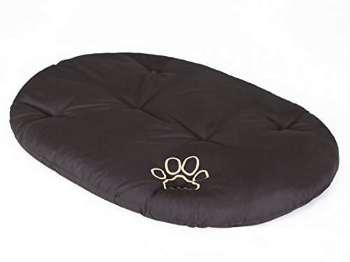 PillowPrim Hundekissen Hundekorb Kissen Hundepolster Hundehütte Polster Betten große Hunde R1-41 x 35 cm Schwarz von PillowPrim