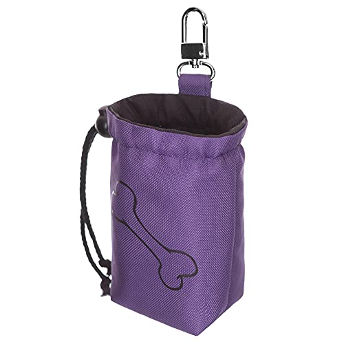 PillowPrim LEBENSMITTELTASCHE FÜR Hund Futterbeutel Für Hunde Tragbarer Imbissbeutel Futtertasche Leckerlitasche Snack Bag Lernen für den Hund 12 x 8 x 5 cm von PillowPrim