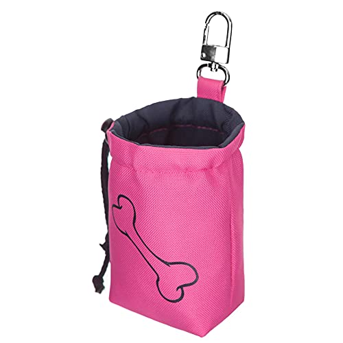 PillowPrim LEBENSMITTELTASCHE FÜR Hund Futterbeutel Für Hunde Tragbarer Imbissbeutel Futtertasche Leckerlitasche Snack Bag Lernen für den Hund 12 x 8 x 5 cm von PillowPrim