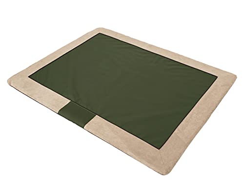 PillowPrim Hundematte Bett Hundekissen Hundehütte Matte Hundebett Kissen Kleine Hunde M - 70 x 50 cm Grün Codura von PillowPrim