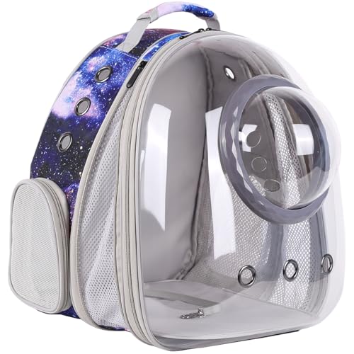 Space Capsule Haustier-Rucksack mit Sichtfenster, transparent, für Katzen und kleine Welpen von Pimoka