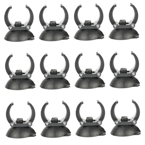 Aquariumsaugbecher 12 -pcs Strong Saugheizung Aquariumheizung Saugbecher Universal Fischtanksaugbecher mit 0,94 Clip -Schlauchrohrhaltern für Aquariumheizung, Fischtank, Aquariumheizung Saugbecher von Pineeseatile