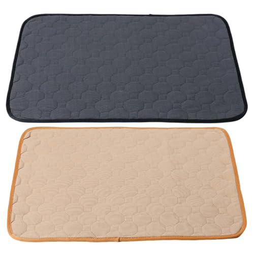 Hund Pee Pad, 2pcs Pee Pads für Hunde, 26 x 20 Zoll Wasser-Absorptions-Welpenpolster, waschbarer wiederverwendbarer Töpfchen-Trainingspads, Nicht-Slip-Pet-Pad für Wurfeln, Töpfchen, Hausbrech von Pineeseatile