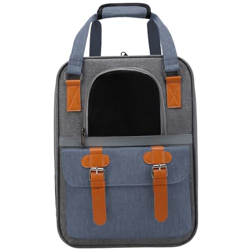 Katzen -Rucksackträger große Kapazität Katzenträger tragbarer Rucksackkatzenträger mit atmungsaktivem Netz, Haken und Handle Outdoor -Katzen -Rackpack für kleine mittelgroße Katzen Welpen, Rucksackka von Pineeseatile