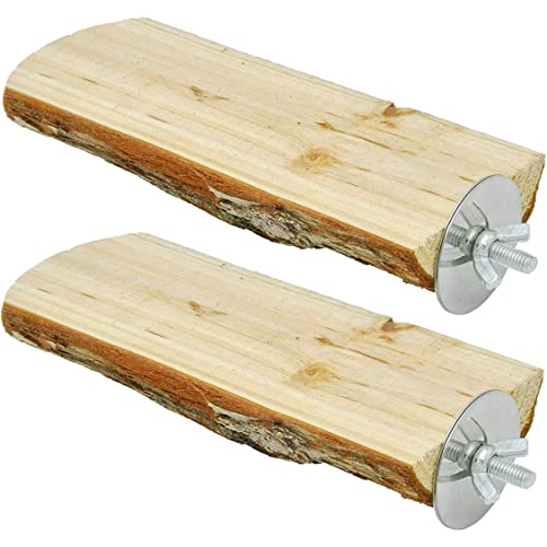 Papageienkäfig -Barsch, Holz für Vögel (2 Packungen) Klammer von Pineeseatile