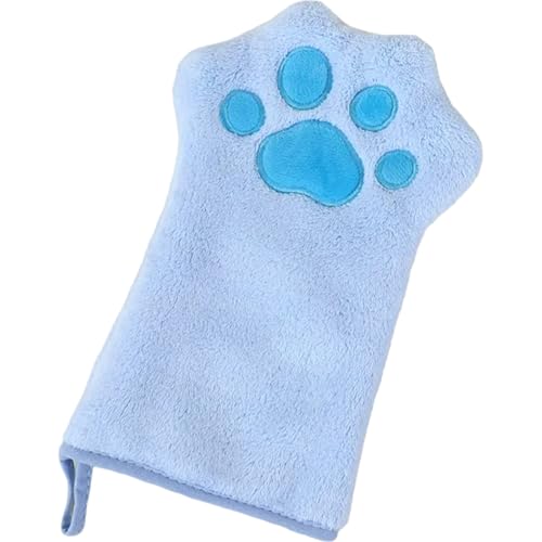 Pineeseatile Katzenreinigungshandschuhe 7x10 Zoll Ultra saugfähig weiche Haustier -Pflegehandschuhe Koralle Velvet Hundebadetuch für kleine Hunde und Katzen, Haustierpflege von Pineeseatile