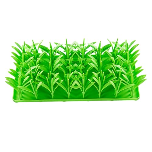 Snuffle Matte, Silikongrün-Gras-Schnupfelmatte für Hunde, umweltfreundlicher langsamer Futterteppich für Futtersuche und Stressabbau Snuffle Matte, Silikongrün-Gras-Schnupfelmatte für Hunde, umweltfreundlicher langsamer Futterteppich für Futtersuche und Stressabbau von Pineeseatile