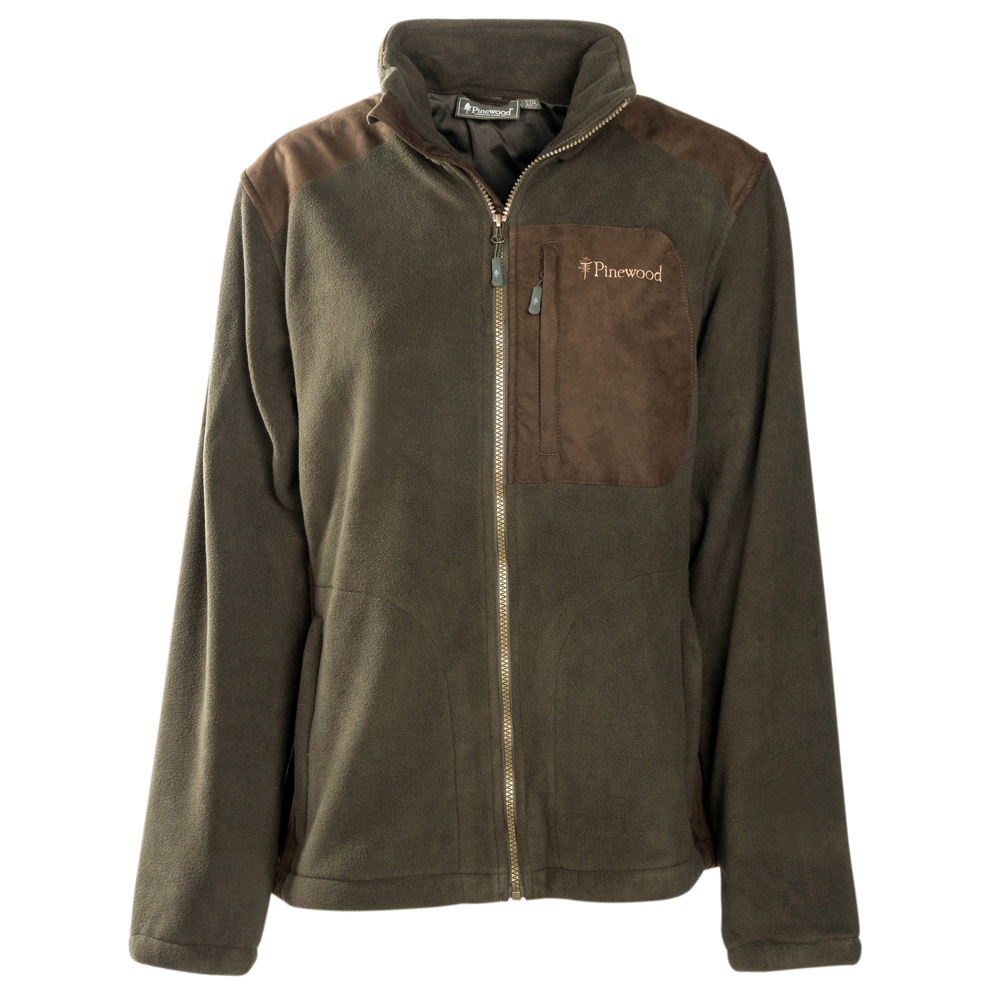 Pinewood® Damen Fleecejacke Wildmark Membran h.brown/suede brown, Gr. L von Pinewood