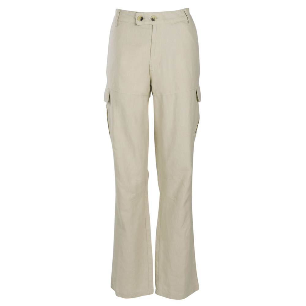 Pinewood® Damenhose Värnamo Naturesafe Linen Trousers W's linen beige, Gr. 34 von Pinewood