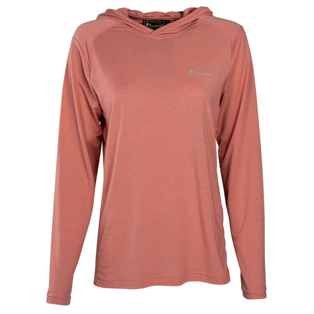 Pinewood® Pullover Naturesafe Function L/S T-Shirt W's brick pink, Gr. L von Pinewood