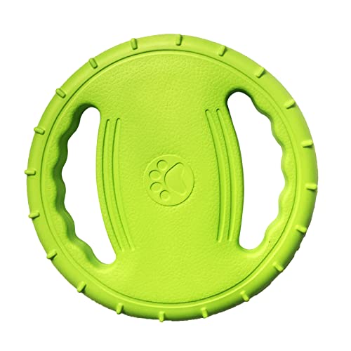 Pingfen Pet Dog Flying Disc Eva Hundetrainingsring mit Doppelgriffen Hundeflyer Spielzeug Outdoor-Aktivität Schwimmendes Fetch-Spielzeug von Pingfen