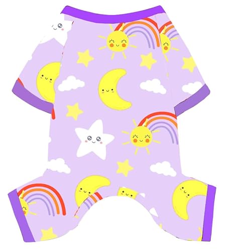 Hunde-Pyjama für kleine Hunde, Jungen, Mädchen, niedlich, weich, Stretch, Chihuahua, Yorkie, Einteiler, Sommer, Welpen, Pyjama, XS-XXL, Haustier-Hunde-Pyjama, Outfits, Hemden, Katzen, Jammies, Sleeper von PinkTie