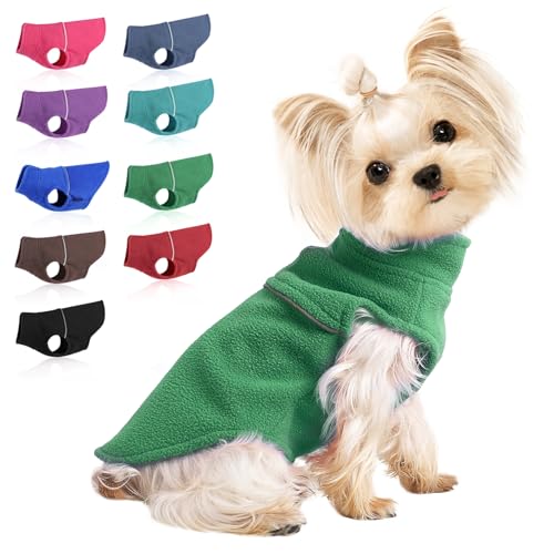 Hundekleidung für kleine Hunde, Jungen und Mädchen, Weihnachtspullover für kleine Hunde und Katzen, Fleece-Weste, Hundepullover, warmer Pullover, Fleece-Hundejacke, Winterkleidung, Haustier-, Katzen-, von PinkTie