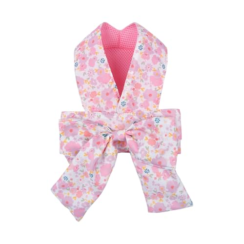 Pinkaholic New York Amabel Hundegeschirr, Blumenmuster, modisch, niedlich, Frühling und Sommer, Geschirr für kleine Hunde, Rosa, Größe L von Pinkaholic New York