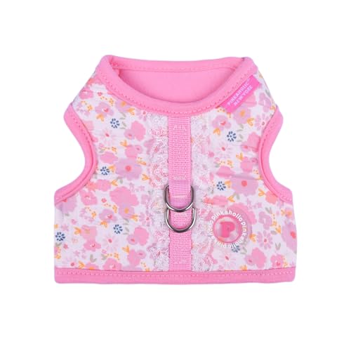 Pinkaholic New York Amabel Jacke Hundegeschirr Blumenmuster Modisch Niedlich Frühling Sommer Geschirr für Kleine Hunde Rosa Groß von Pinkaholic New York