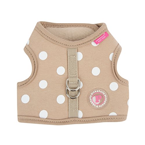 Pinkaholic New York NARA-HJ7318 Hunde Bekleidung Sassa Pinka Harness, S, beige von PINKAHOLIC