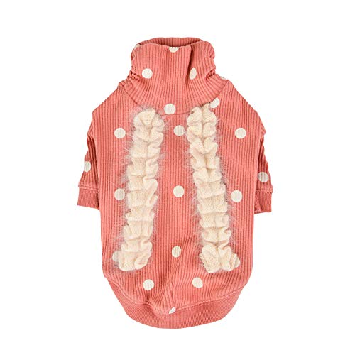 Pinkaholic NATD-TS7577-IP-L Eliza Indian PINK L Hundespitzen-Strickjacke-Shirt von Pinkaholic