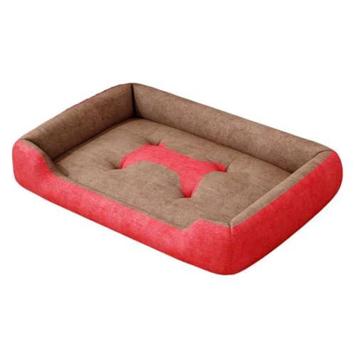 Abwaschbar Hundebett Grosse Hunde, dick und weich Mittelgroße Hundekissen, Hundebett Groß für Große, Mittelgroße Hunde Haustiere, Innen- und außen(70x55cm) von Pinkrin