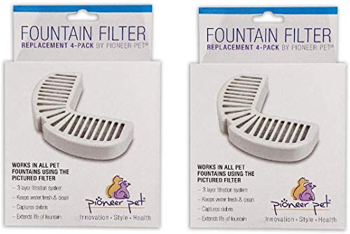 PioneerPet Trinkbrunnen Filter Ersatz für Haustiere, Pack of 8 von Pioneer