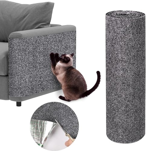 Pipihome Kratzmatte Selbstklebend, [200cmx40cm] Kratzbretter Katze, DIY Kratzmatte Katze, Kratzschutz Sofa Katze, Katzen Kratzbrett Kratzteppich Katze, Kratzmatte Katze Wand, Katzen Kratzschutz von Pipihome