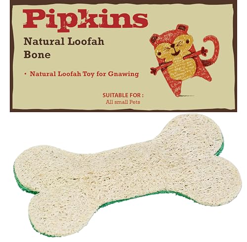 Pipkins Luffa-Knochen für kleine Tiere, groß, 14,5 x 8,5 cm von Pipkins