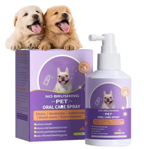 Pisheng Zahnreinigungsspray für Hunde & Katzen, Haustier Mundspray für saubere Zähne (1Pcs) von Pisheng