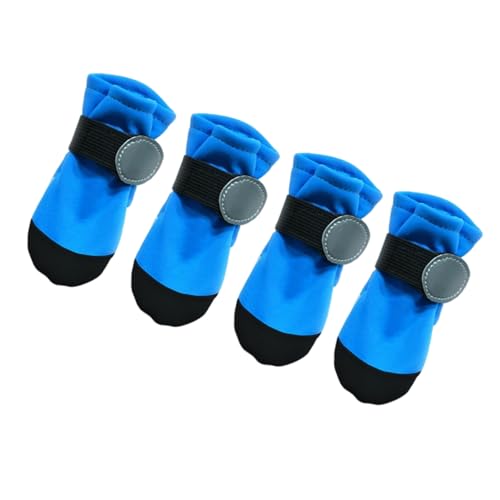 4 x Hundeschuhe, rutschfeste Sohlen, reflektierend, Pfotenschutz für kleine Hunde, Outdoor-Wanderausrüstung, atmungsaktive Hundeschuhe für regnerisches Wetter 4 x Hundeschuhe, rutschfeste Sohlen, reflektierend, Pfotenschutz für kleine Hunde, Outdoor-Wanderausrüstung, atmungsaktive Hundeschuhe für regnerisches Wetter von Pitadue