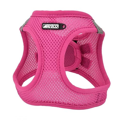 Atmungsaktives Hundegeschirr NayECO Fuchsia Größe S 40-45 cm von Piumer