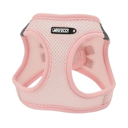 Atmungsaktives Hundegeschirr NayECO Rosa, Größe XS 35-40 cm von Piumer