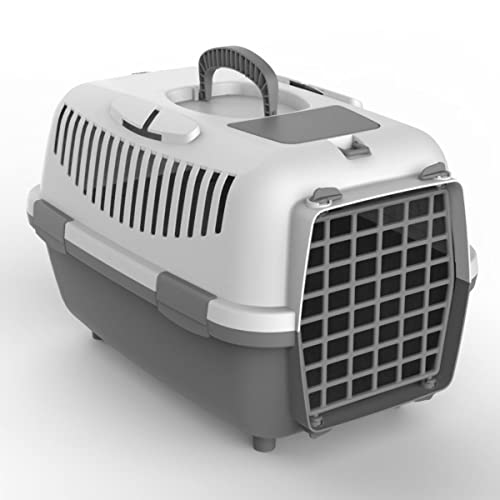 Nomade 2 Hundebox - Transportbox für kleine Hunde und Katzen - 55 x 36 x 35 cm - Kann bis zu 8 kg tragen. Robustes Polypropylen. Türen aus Kunststoff von Plana