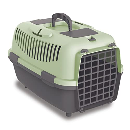 Nomade 3 Hundebox - Transportbox für kleine Hunde und Katzen - 60 x 40 x 38 cm - Kann bis zu 12 kg tragen. Robustes Polypropylen. Türen aus Kunststoff von Plana