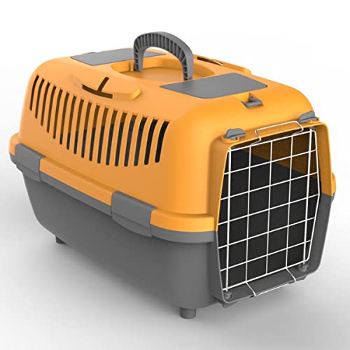 Nomade Lux 3 Hundebox - Transportbox für kleine Hunde und Katzen - 60 x 40 x 38 cm - Kann bis zu 12 kg tragen. Robustes Polypropylen. Türen aus Metal von Plana