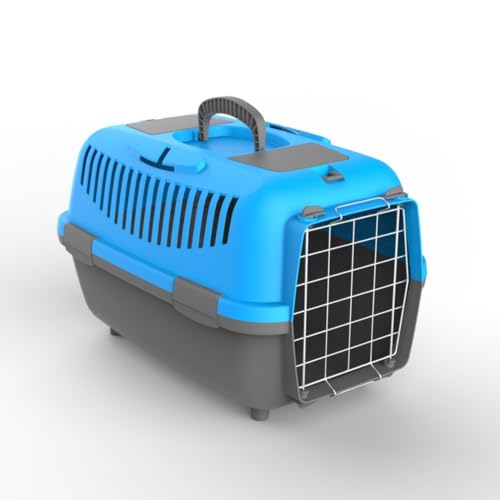 Nomade Lux 3 Hundebox - Transportbox für kleine Hunde und Katzen - 60 x 40 x 38 cm - Kann bis zu 12 kg tragen. Robustes Polypropylen. Türen aus Metal von Plana